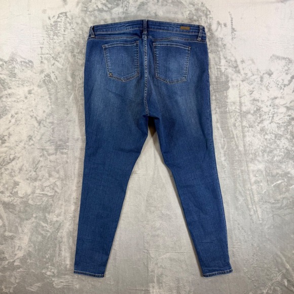 KUT from the Kloth Toothpick Skinny Jeans Women's Size 18W Blue Denim Pants - Picture 2 of 7